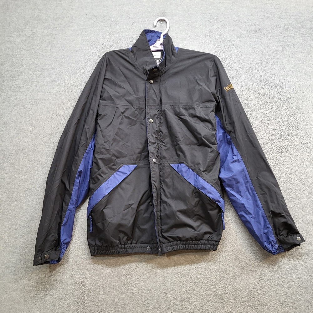 VINTAGE FootJoy Men Jacket Medium Black DryJoys Windbreaker Full Zip